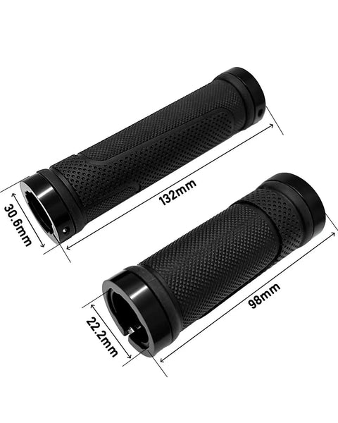 Non Slip Bike Handlebar Grips For Mountain BMX Beach Cruiser And Kids Bikes Replacement Rubber Ergonomic Hand Grips black