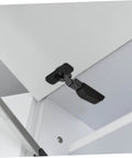 Soft Close Cabinet Hinges With Damping For Quiet Operation And Easy Installation, Smooth Door Alignment, Versatile For Kitchen Bathroom And Living Room Cabinets By Mipcase installed on a white cabinet door