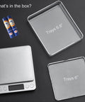 Ultra Precise Digital Kitchen Scale With Backlit Display, 0.001 Oz And 0.01 g, 500 g Capacity, Tare Function, 2 trays, batteries
