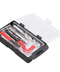 Thread Repair Kit M14x1.5 15 Piece Set With HSS Drill Bit HSS Tap 10 Stainless Steel Thread Inserts Installation Tool in plastic case