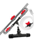 2 Pack 1 Inch Venturi Fertilizer Injector With Barbed Fittings For Irrigation Systems Garden And Hydroponics Mixer, polypropylene