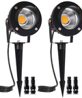 Low Voltage Landscape Spotlight Set 18W Outdoor Waterproof LED Path Lights For Yard 12V To 24V AC DC with spiked stakes