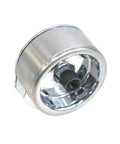 Replacement Burner Control Knob For KitchenAid Stoves, Fits W11156487 W10823529 4546228 AP6285576, chrome finish front view