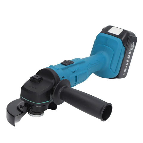 Badass 18V Brushless Cordless Angle Grinder With Rechargeable Lithium Battery For Cutting Polishing Metal And Wood Professional Power Tool with handle.