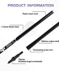 Diagram of 16 Inch Mini Crossbow Arrows Carbon Bolts Set Of Six For Pistol Crossbows Micro Diameter Design with labeled parts.