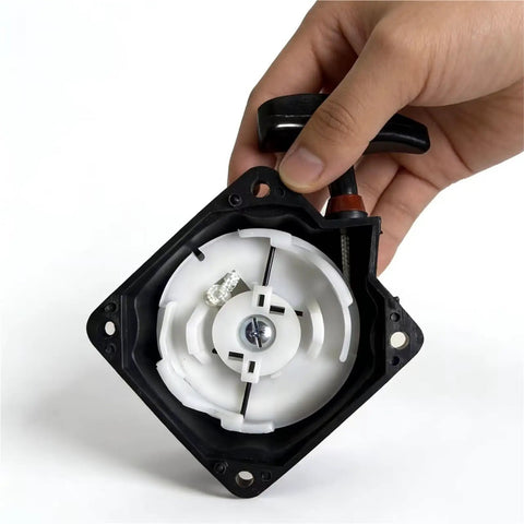 Easy Pull Start Kit For 52cc Earth Auger Fits Legend Force 201125, Smooth Pull, Lighter Start, Includes Gasket, Adapters And Complete Starter Replacement Parts shown in hand
