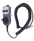 Solid Durable Electronic Handwheel CNC Controller Feels Great In Hand With Emergency Stop Button And Ergonomic Grip For Smooth Manual Feed Control, ABS, coiled cable