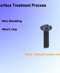 Black License Plate Screws For Lexus And Toyota M6 1.0 By 16 Mm Phillips Pan Head Bolts Made From 18 8 Stainless Steel