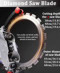 Diamond saw blade for Heavy Duty Electric Concrete Saw Handheld Circular Cutter With Inline Water Mist System Eight Kilowatt Wall Grooving Machine
