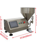 Pro Tier Rotary Pump Filling Unit For Thick Sauces Honey Butter And Cream Smooth Operator Action With No Drama 220V Heavy Duty solid motorized pump assembly with stainless steel funnel.
