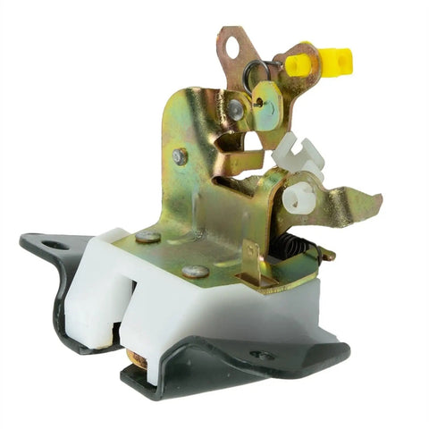 Close-up of Beefed Up Trunk Lock Actuator For 1996 To 2004 SUVs Tailgate Lift Latch Replacement Rear Lock Fits OE Standard High Strength Metal With Premium Plastic Wear Resistant Rustproof Easy Install MR503021 highlighting metal and plastic durability.