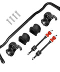 Ram 1500 Front Suspension Stabilizer Bar Set With Sway Bar End Links And Bushings For 2009 To 2018 Dodge Ram And 2019 To 2022 Ram 1500 Classic Replaces K80894 55398938AC AB, black steel parts