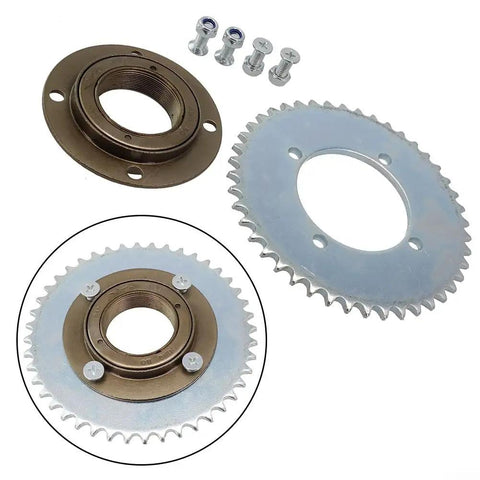 Rear Wheel 44T T8F Sprocket Chain Drive Gear With Freewheel Adapter For Electric Scooter Steel And Aluminum Alloy
