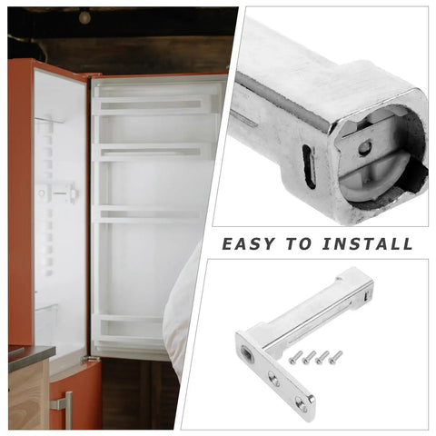 Heavy Duty Stainless Steel Refrigerator Door Hinge For Fridge And Freezer Keeps Doors Shut To Lock In Freshness, Durable Metal Replacement With Smooth Operation, Easy Install, Reliable Fix M5 installed on fridge door