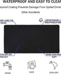 XXL Gaming Mouse Pad With Non Slip Rubber Base And Stitched Edges Beefy 31.5 By 15.7 Inches Waterproof Desk Pad, description of features