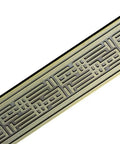 Carved Door Handle Imitation Bronze With Classic Wooden Push Pull 12x80x1800mm decorative detail. Includes matching screws.