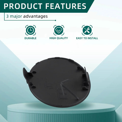 Toyota RAV4 Tow Hook Cover Cap Pair Front Bumper Left Right 2013 2014 2015 Replacement Caps Quick Install Durable Plastic