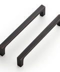 30 Pack Solid 5 Inch Square Cabinet Handles Oil Rubbed Bronze Drawer Pulls For Kitchen Cabinets Hardware Upgrade Durable Solid Metal Build