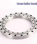 Built Tough Slick Action Cross Roller Bearing For Heavy Duty CNC Turntable And Robotics Joint Upgrade Smooth Ride 280x355x25.4mm Gcr15 Steel Industrial Hardware side view showing holes.