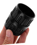 Hand holding Two Piece Tubing Reamer Tool for Deburring Inner and Outer Chamfering Portable Plumbing Reamer for Copper Pipes