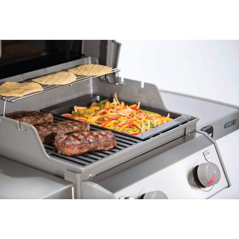 Porcelain Enamel Cast Iron Grill Griddle For Spirit Gas Grills, Even Heat Retention, Nonstick Surface, Easy Cleanup, Grills Like A Boss