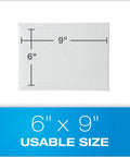 Bubble Mailers 6 By 9 Water Resistant White Poly Padded Envelopes With Redi Strip Closure Peel Off, dimensions shown in image