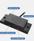 Capacitive Proximity Switch Sensor With 10mm Sensing Range Plug And Play Dual NPN PNP Output 12 To 24V DC Square Housing