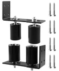3 Inch Adjustable Sliding Gate Guide Roller Set With Built To Last Silent Nylon Wheels And Solid Steel Brackets For Roll Up Barn Garage And Patio Doors Now