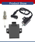 Ignition Coil CDI Box Replacement Kit For Kawasaki Bayou 220 1996 To 2002 And Bayou 250 2003 To 2011 With Spark Plug Plug And Play Compatible