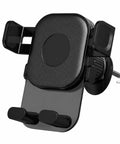 Road Ready Car Phone Mount For Tesla Cybertruck Model 3 Model S, black twist grip air vent holder with secure silicone grip.