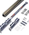 Soft Close Barn Door Slide Hardware Set With 59 Inch Track, Heavy Duty Pocket Door Kit Built Like A Tank, supports up to 176 lbs