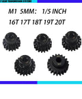 Heavy Duty Steel 5mm Shaft Pinion Gear Set 16T 17T 18T 19T 20T For Arrma 6S 8S Kraton Notorious Talion Fireteam Typhon Redcat Shredder