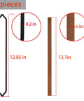 6 pieces ziHenryDa black foam gaskets with brown PTFE tape for Precision Vacuum Sealer VS 2690