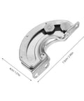 Concealed Hidden Cabinet Hinges 90 Degree Curved For Doors Two Piece Stainless Steel Industrial Grade Hinges With Strong Support