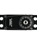 Heavy Duty Coreless Digital Servo Delivers Rock Solid 45kg Torque Through Premium Steel Metal Gear, top view with dial.