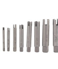 Premium Heavy Duty Screw Extractor Set To Bust Rusted Stripped Bolts And Broken Taps With Ease For Home Repair Projects Or Industrial Jobs Using This Durable High Speed Steel Removal Kit That Gets The Job Done Right, HSS sizes 2#-10#