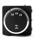 4x4 Switch For 2008 2014 Chevy Silverado GMC Sierra 2500 3500 4 Wheel Drive Selector Replacement OEM Part 15913725 Fits Silverado 2500 3500 Suburban Yukon XL 2500 Tahoe black plastic front view