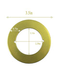2 Pack Gold Scar Plate For Door Knob Fixing Cover Filler Backplate Beef Up Security By Hiding Damaged Door Easy Install Fits Under Existing Lockset
