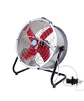 Heavy Duty 24 Inch Industrial Floor Fan Built Like A Tank With 360 Degree Swivel Adjustable Head for efficient airflow in garages.