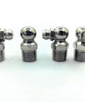 Top Notch Grease Fitting Kit With Assorted Lubricating Screw Nozzle Angle Nipples And Bearing Tool Box Featuring One-Way Check Valve Spring Ball Sealer To Stop Backflow And Keep Gears Running Smooth As Butter, metal angled fittings