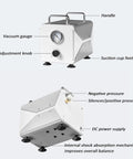Professional Oil Free Diaphragm Vacuum Pump With Adjustable Pressure For Precise Liquid Filtration And Lab Extraction showing handle, vacuum gauge, and adjustment knob.