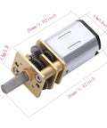3V DC Metal Gear Motor 100 RPM Micro Gear Reduction Unit, showing compact size and metal gears for tiny robots and DIY projects.