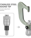 Product with the focus keyword: Scratch Resistant Micrometer Head Stainless Steel With Modular Interfaces For Industrial Metrology Tools Machinist Grade For Bore Hole And Thread Measurements Manual Slide Operation Repeatable Performance In High Volume Machining; stainless steel round tip