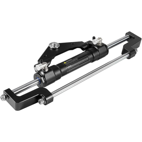 Front Mount Hydraulic Steering Cylinder For Outboard Boats Up To 300HP With Two-Way Lock Valve, 10.3 MPa Max Pressure, Top-Notch Aluminum Alloy, And Easy Hose Routing With ORB Fittings