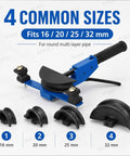 Heavy Duty Ratcheting Tubing Bender Kit For Copper Aluminum Piping engineered for 16, 20, 25, 32 mm pipe sizes with multi-layer capability.