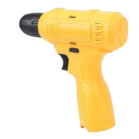 Badass Compact Cordless Drill Driver With 0 To 600 Rpm Speed And 15 Newton Meter Torque For Drywall Assembly Woodworking And Heavy Duty Home Repair Grind Tool, yellow ergonomic design.