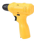 Heavy Duty Cordless Drill Driver Set With 12V Power And 15Nm Torque Crushing Wood Brick And Tile For Lightning Drilling Screwing DIY Home Fixes Furniture Buildouts And Quick Room Upgrades Zero Sweat Guaranteed, yellow drill driver close-up.