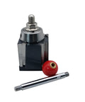 8 Piece Wedge Type Quick Change Tool Post Kit for Lathe With Tool Holders for 6 to 12 Inch Swing Diameter, close-up view
