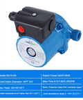 No Fuss 3Speed Hot Water Circulation Pump 93 Watt 110V Recirculator for Solar Heating, compact and efficient design.