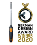 Handheld Air Velocity And Temperature Meter With In-Duct Airflow Measurement, CFM Readout, And A 15 Inch Telescoping Shaft For Easy Spot Checks, Bluetooth Connectivity And Mobile App Control For Quick Duct Diagnostics, German Design Award winner